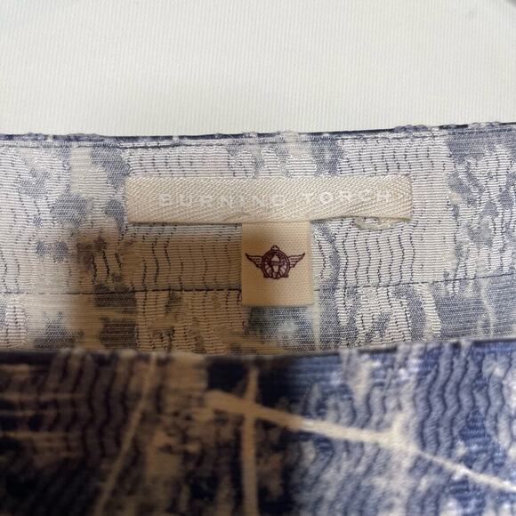 Anthropologie Burning Torch Silk Wool Mini Dress Womens XS - Picture 9 of 9